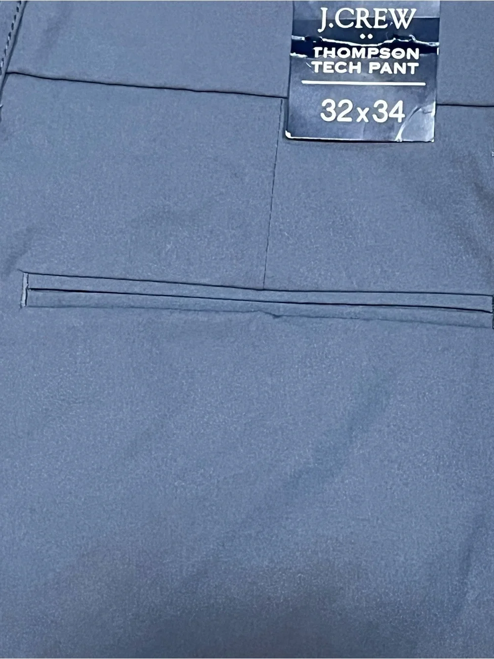 J. Crew Hiking Pants Thompson Tech Tapered Slate Blue Preppy Golf Casual 32 x 34